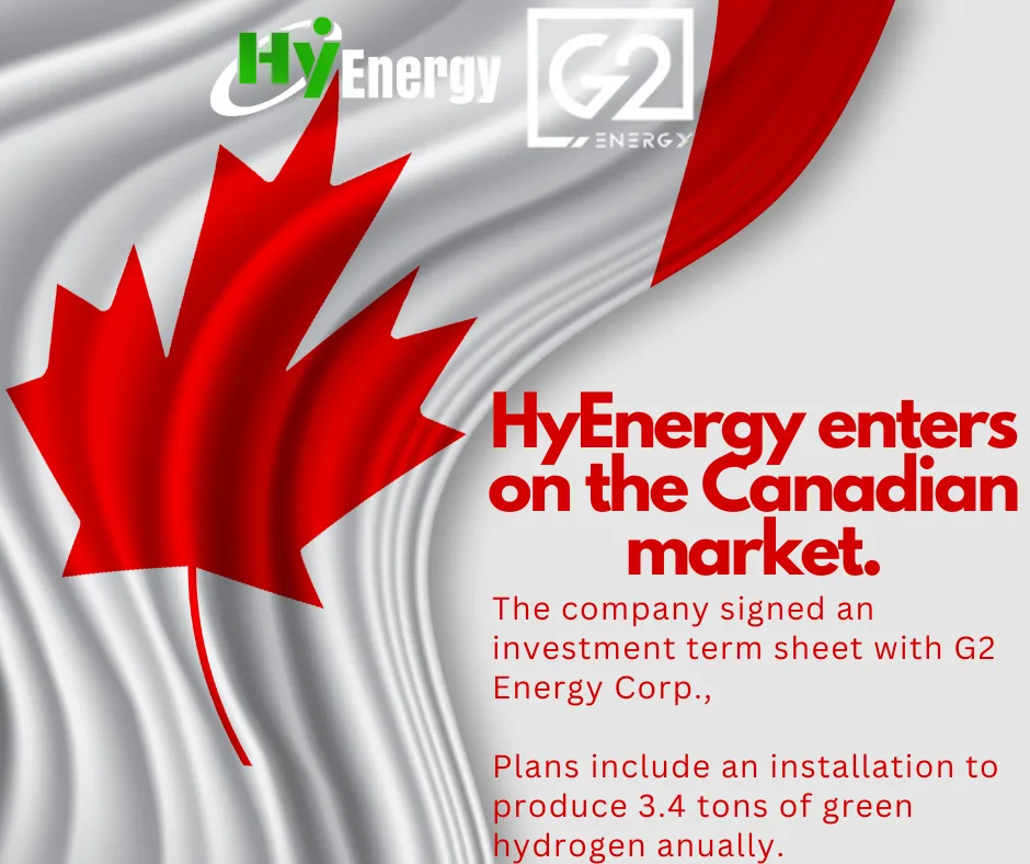 Read more about the article HyEnergy signed termsheet with G2.Energy Corp.